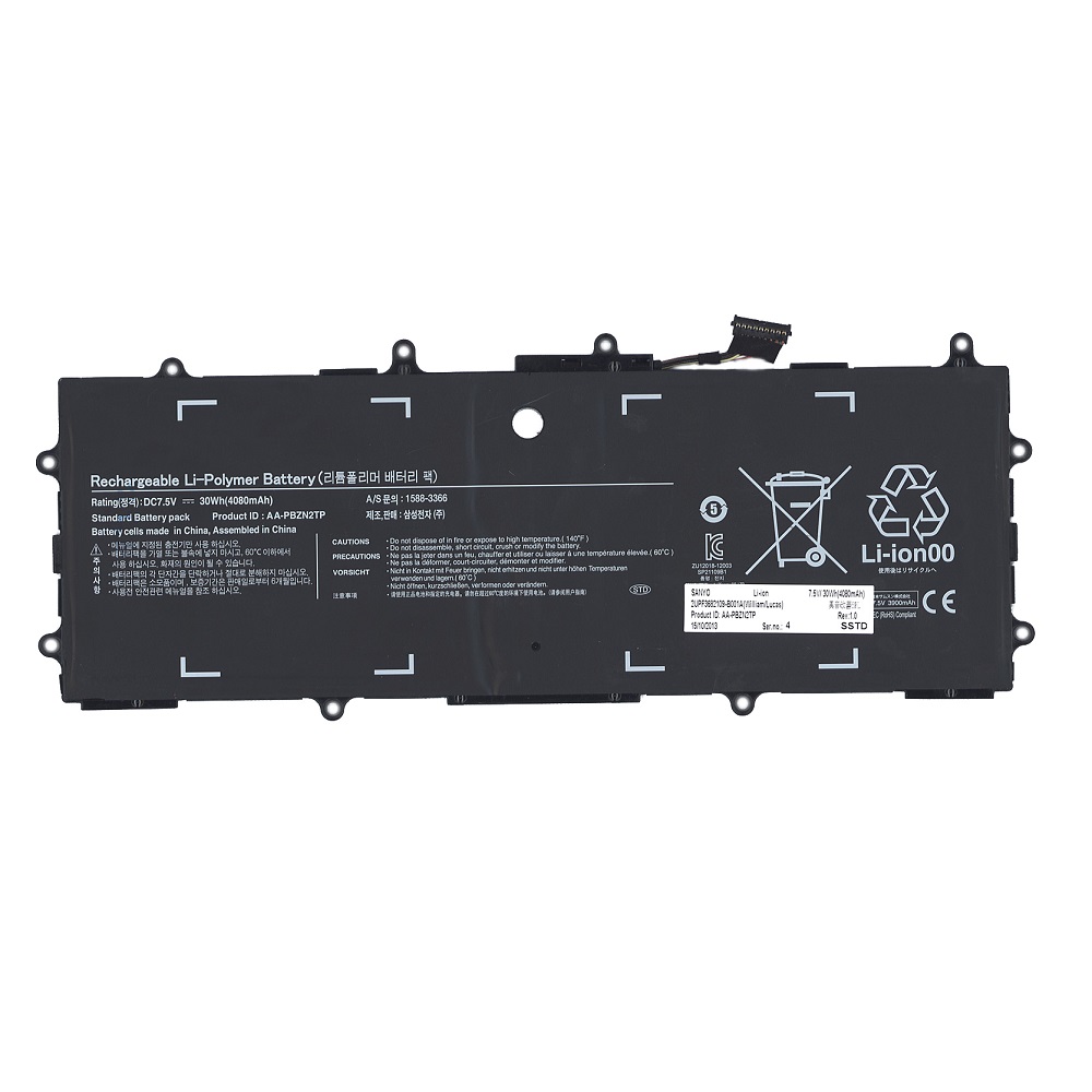 Аккумуляторная батарея AA-PBZN2TP для Samsung XE500T1C 905s3g 7.5V 30Wh