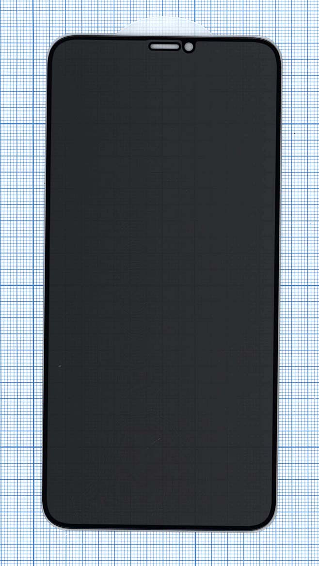Защитное стекло Privacy "Анти-шпион" для iPhone 11 Pro Max черное