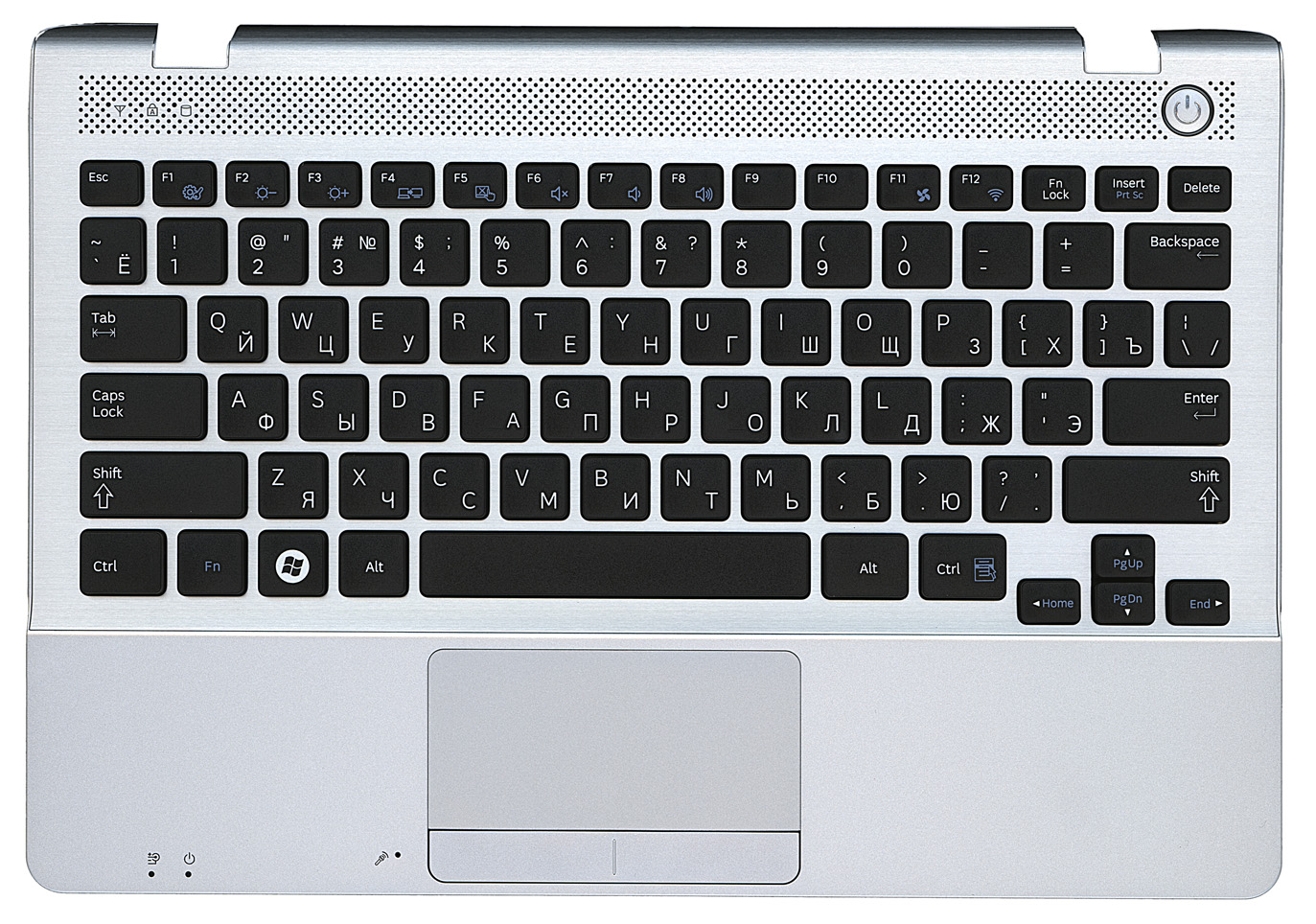 Топкейс для Samsung NP300U1A NP305U1A 300U1A 305U1A серебристый