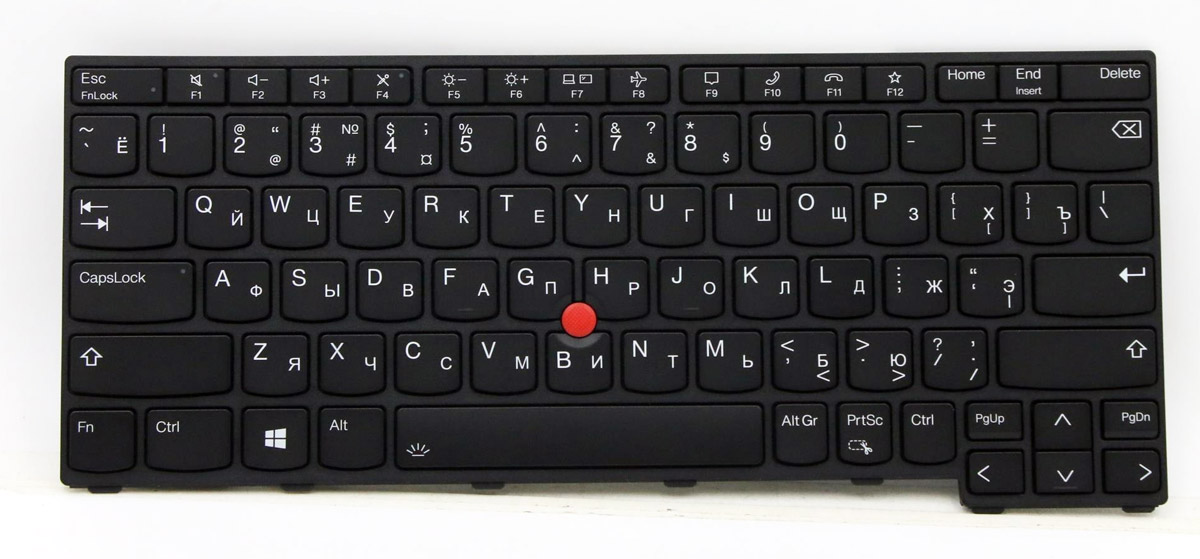 Клавиатура для ноутбука Lenovo ThinkPad X13 Gen 2 черная с подсветкой