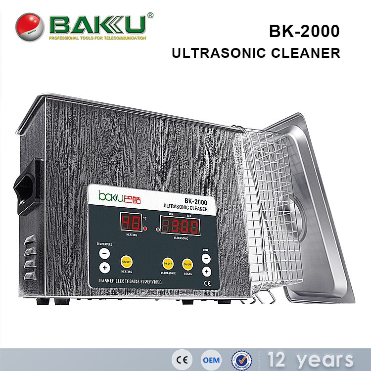 Ультразвуковая ванна BAKU BK-2000 серебристая
