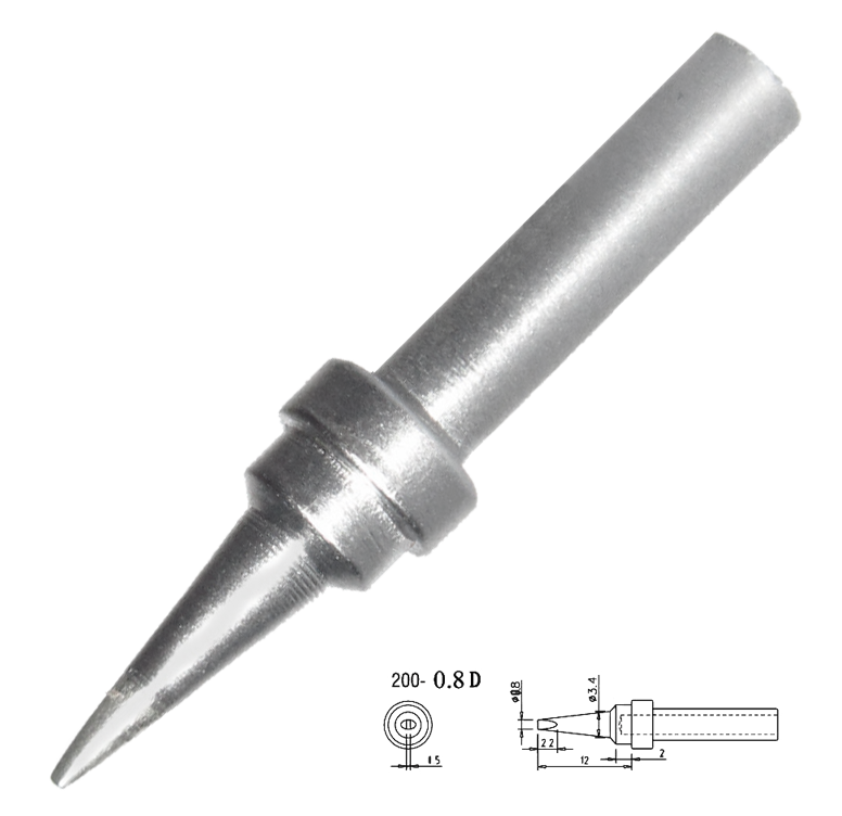 Жало для паяльника Quick QK200-T-0.8D