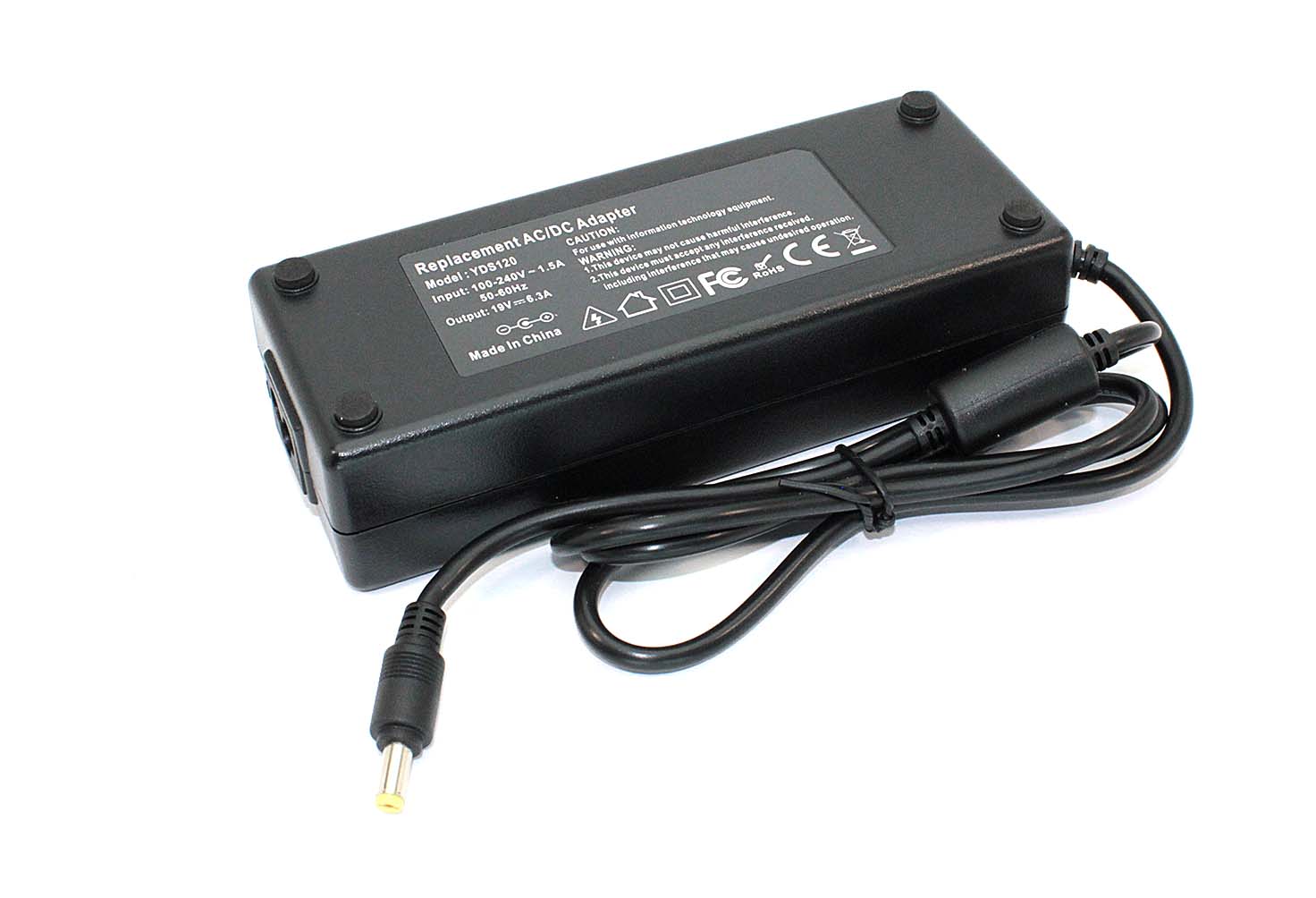 Блок питания (сетевой адаптер) для ноутбуков Toshiba 19V 6.3A 5.5x1.7mm OEM