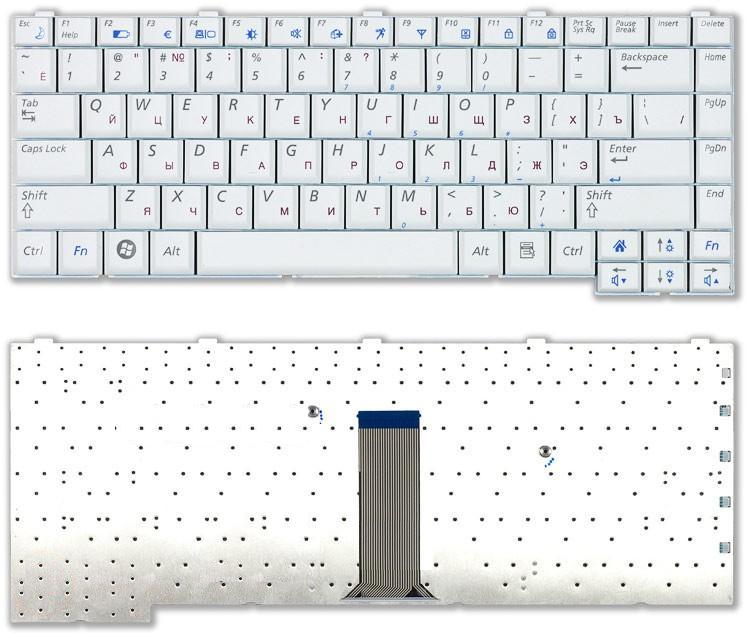 Клавиатура для ноутбука Samsung Q310 Q308 белая