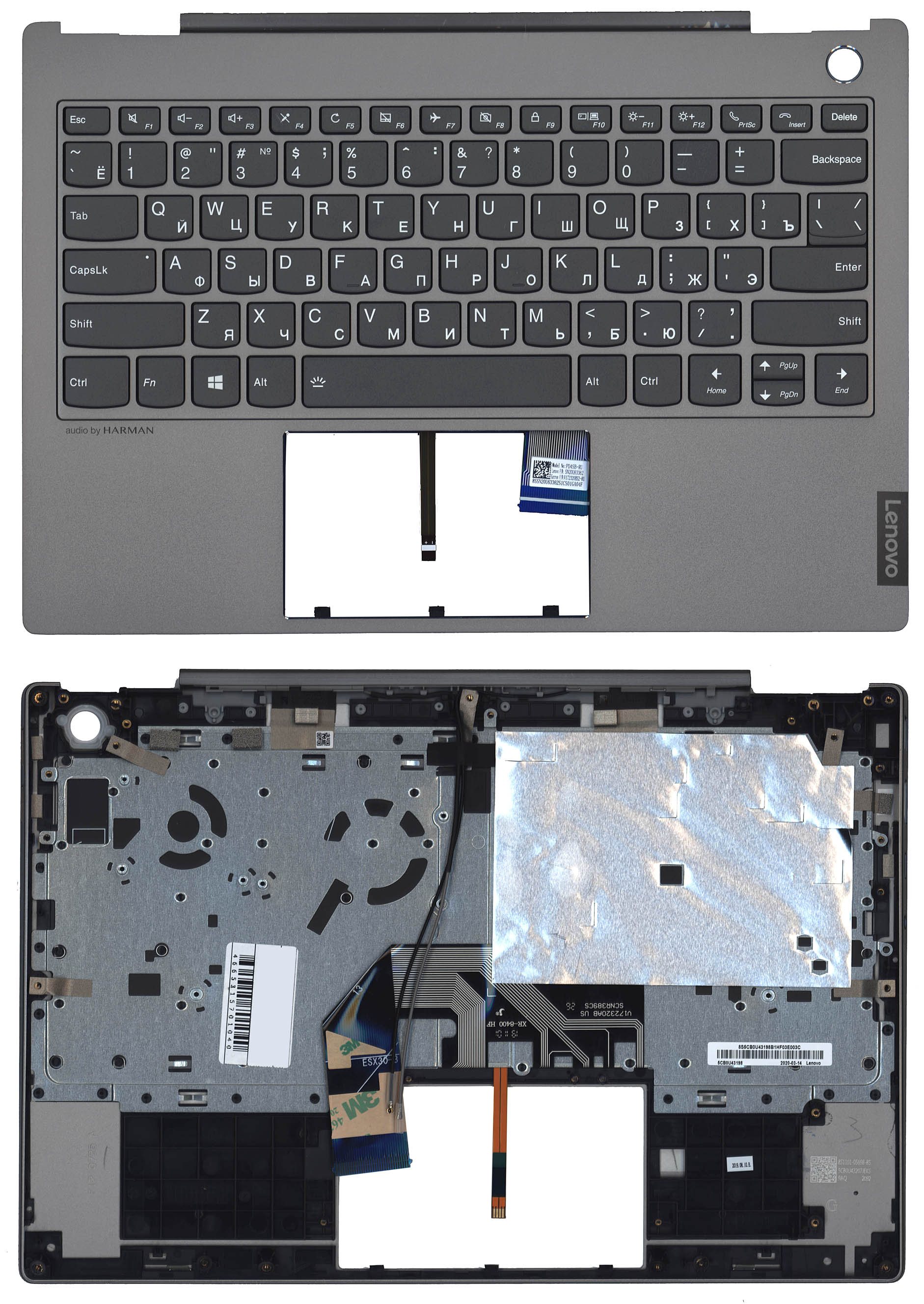 Топкейс для Lenovo ThinkBook 13s-IWL 5CB0U43198