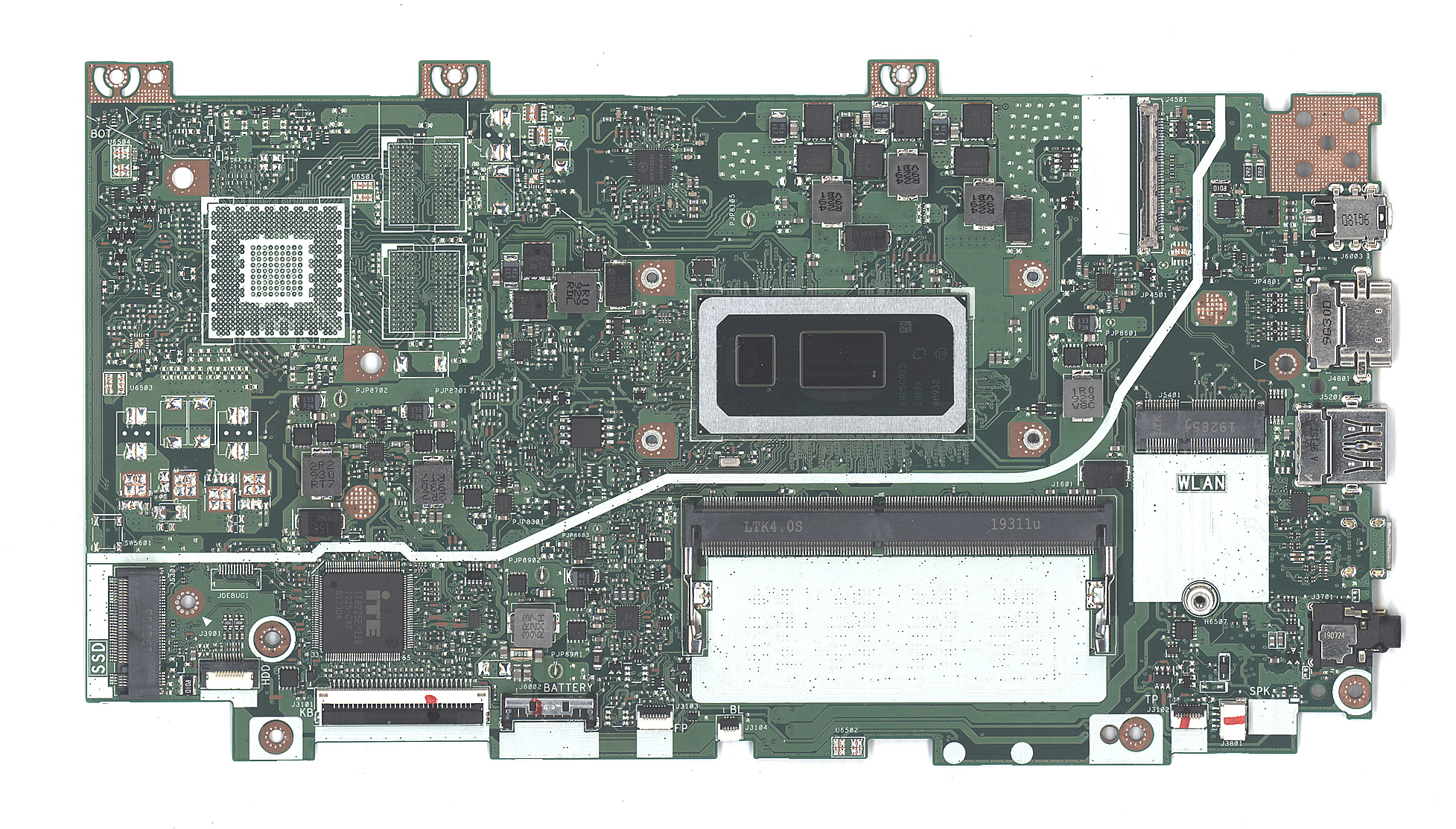 Материнская плата для Asus X412FA 4G/I5-8265U 90NB0L90-R00010