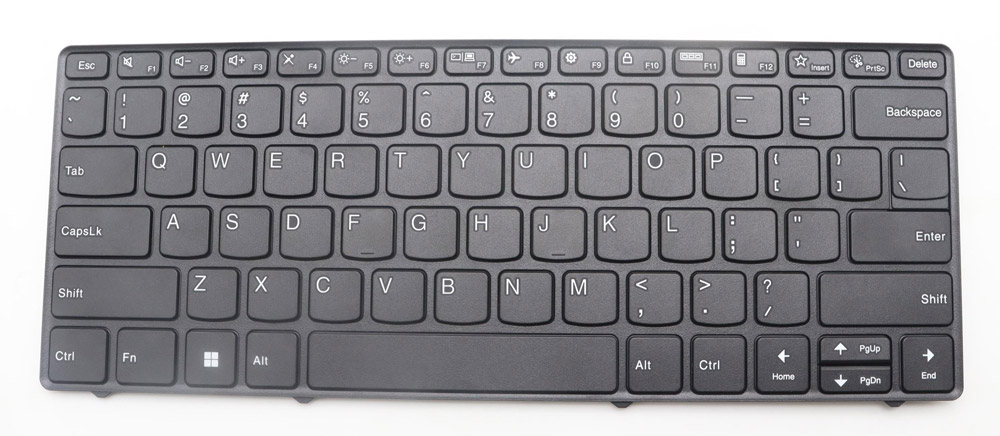 Клавиатура для ноутбука Lenovo 100w 300w 500w Yoga Gen 4 черная