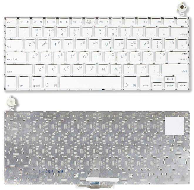 Клавиатура для ноутбука Apple Macbook 13.3" Intel белая