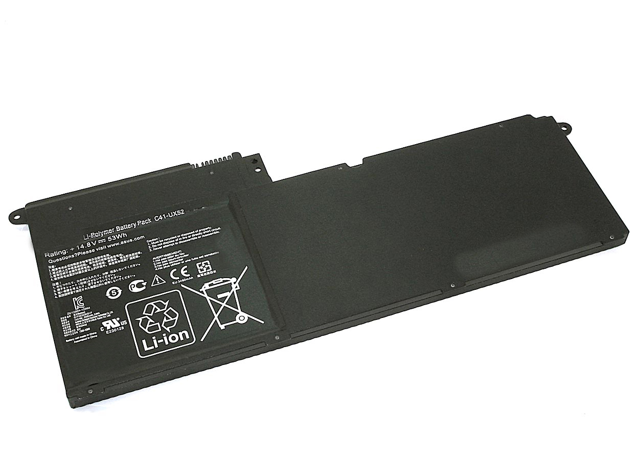 Аккумуляторная батарея для ноутбука Asus ZenBook UX52 (C41-UX52) 53Wh черная