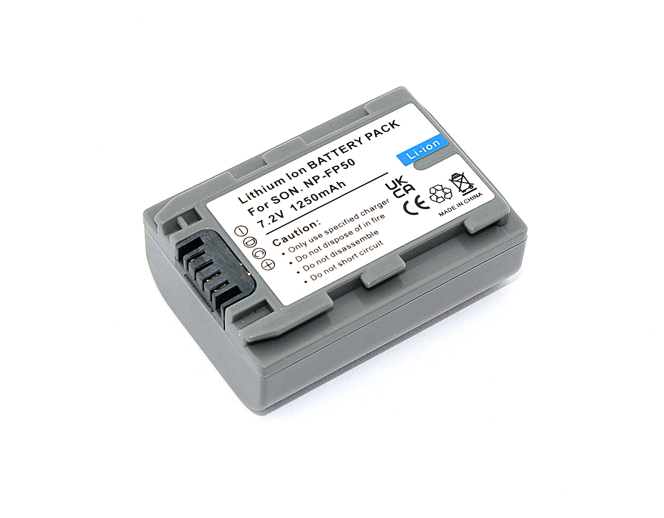 Аккумуляторная батарея для видеокамеры Sony DCR-30 (NP-FP50) 7.2V 1360mAh Li-ion