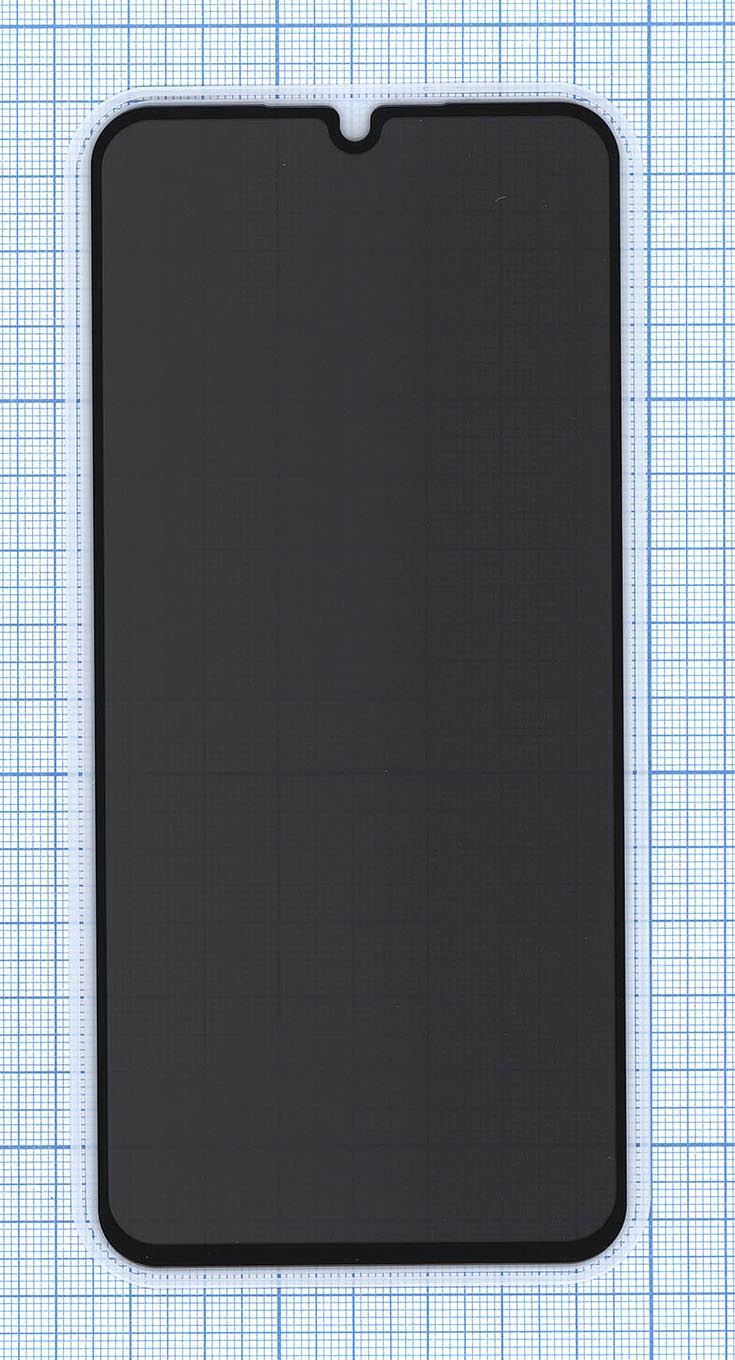 Защитное стекло Privacy "Анти-шпион" для Samsung Galaxy A15 A25 5G (SM-A256) черное
