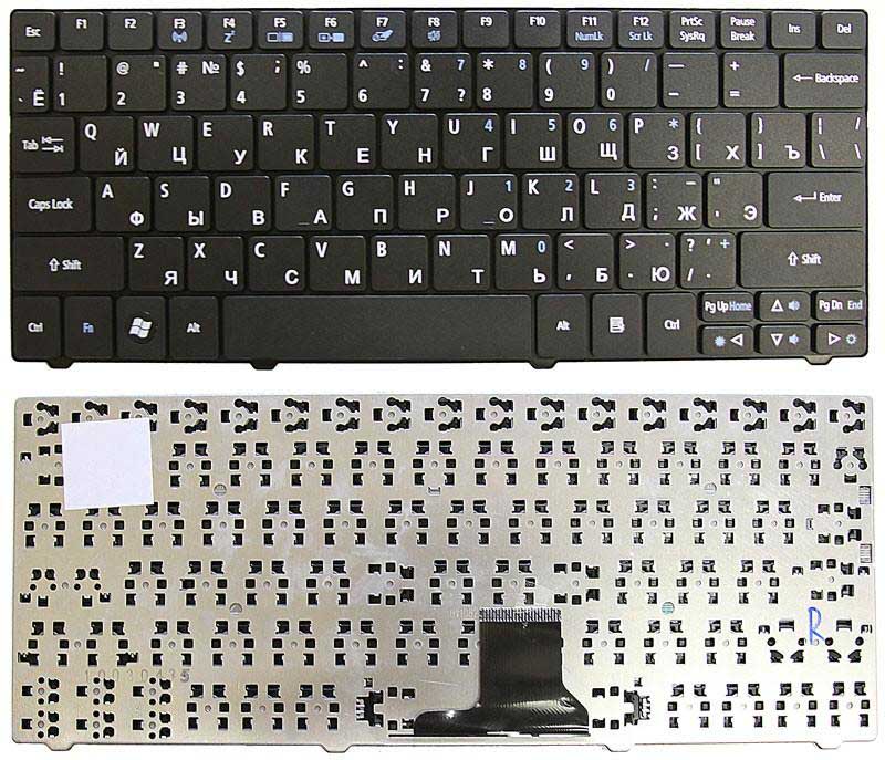 Клавиатура для ноутбука Acer Aspire 1830T 1825 1810T Acer Aspire One 721 722 черная