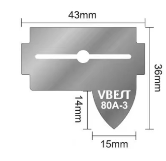 Сменное лезвие VBEST 80A-3