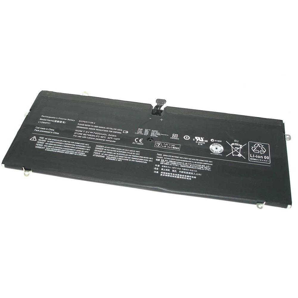 Аккумуляторная батарея для ноутбука Lenovo Yoga 2 Ultrabook (L12M4P21) 7.4V 54Wh