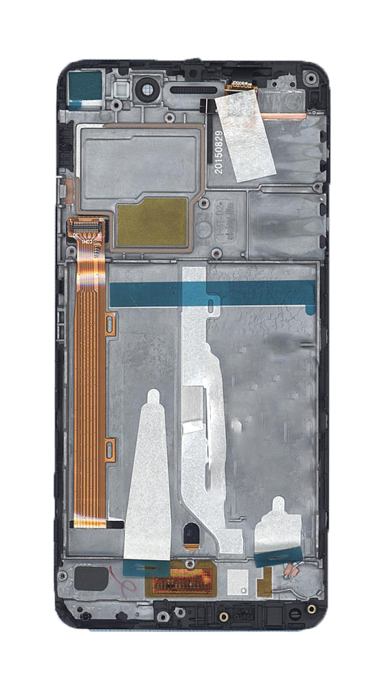 Дисплей для Lenovo S60 черный с рамкой