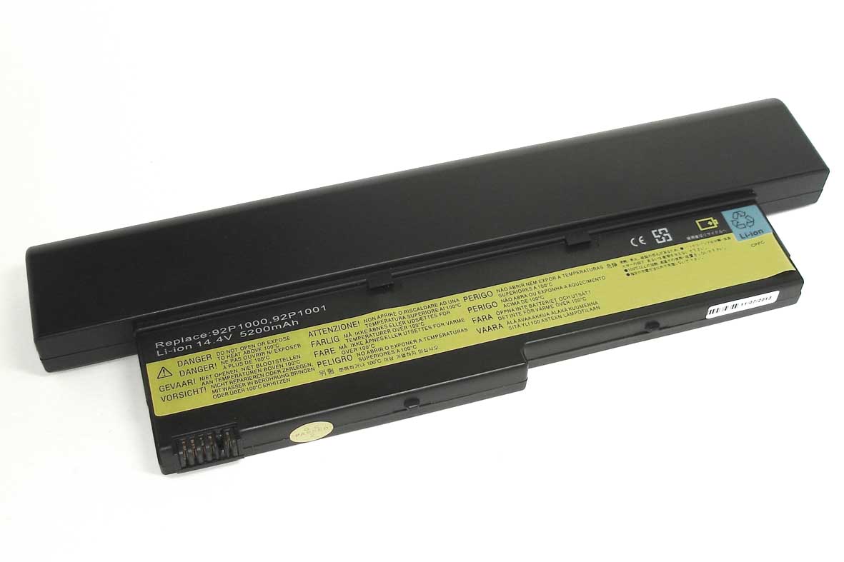 Аккумуляторная батарея для ноутбука Lenovo ThinkPad X40, X41 (FRU92P1147) 4400mAh OEM черная