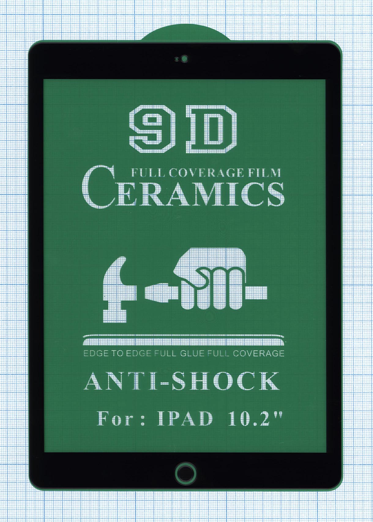 Керамическая пленка (стекло) для iPad 10.2 (2019/2020) 2,5D