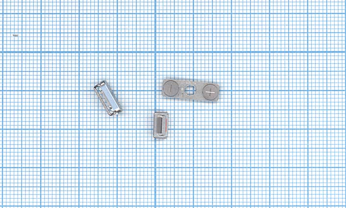 Комплект боковых кнопок для Apple iPhone 4S silver