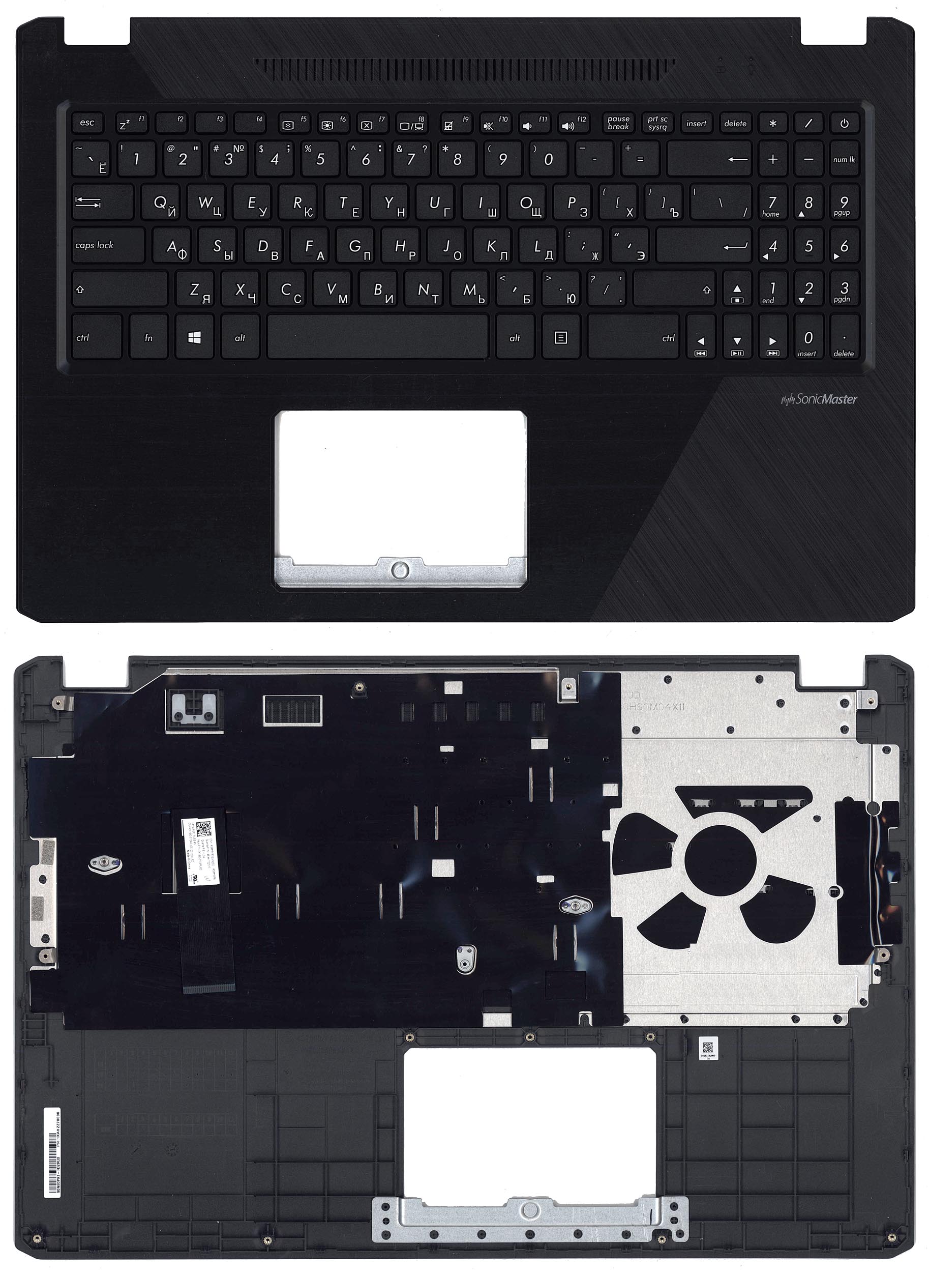 Топкейс для Asus FX570 черный