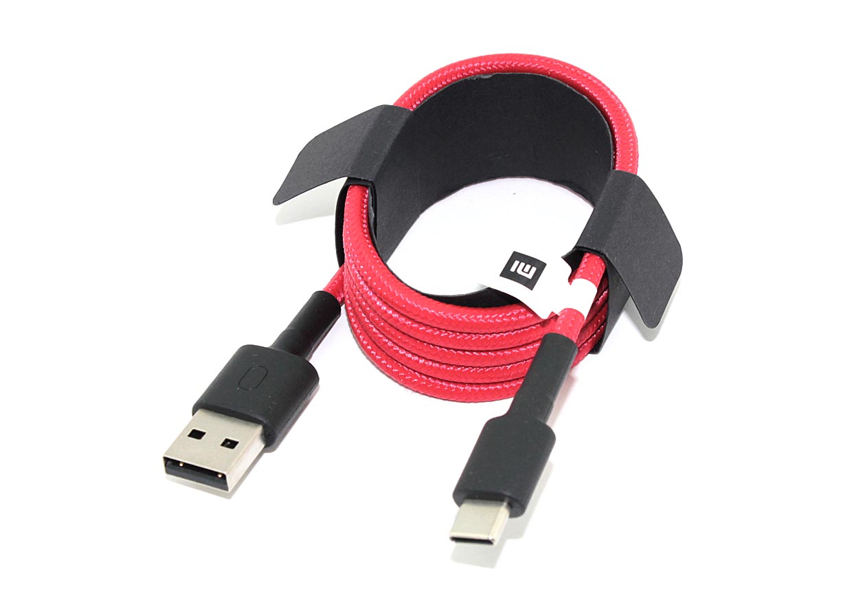 Кабель Xiaomi USB-C Data Cable Braided Version 1m, красный