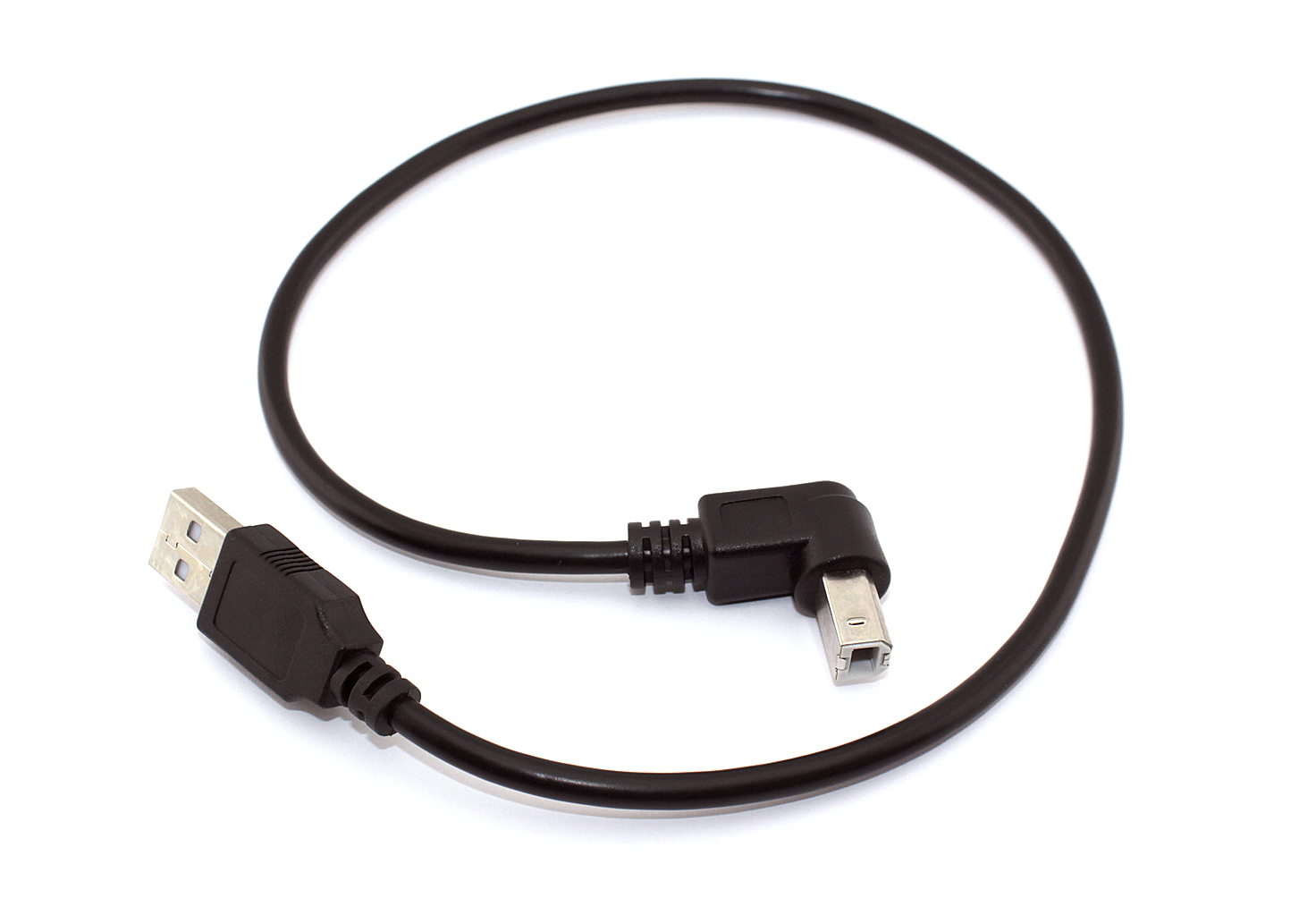 Кабель USB 2.0 на USB-B угол вверх 0,5 м