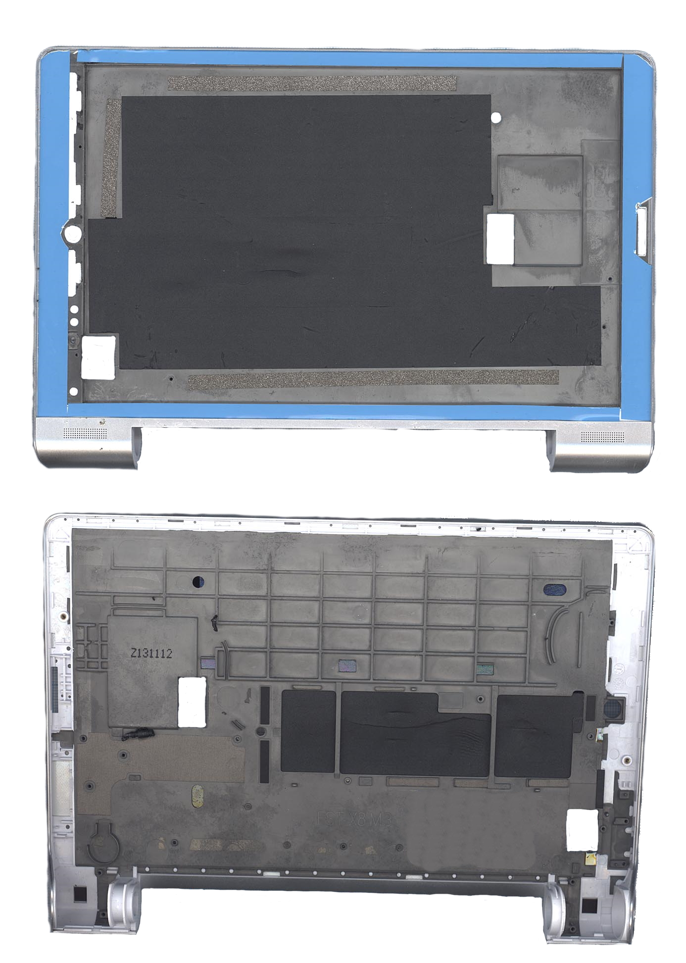 Рамка для матрицы и тачскрина Lenovo Yoga Tablet 8 B6000 серебристая