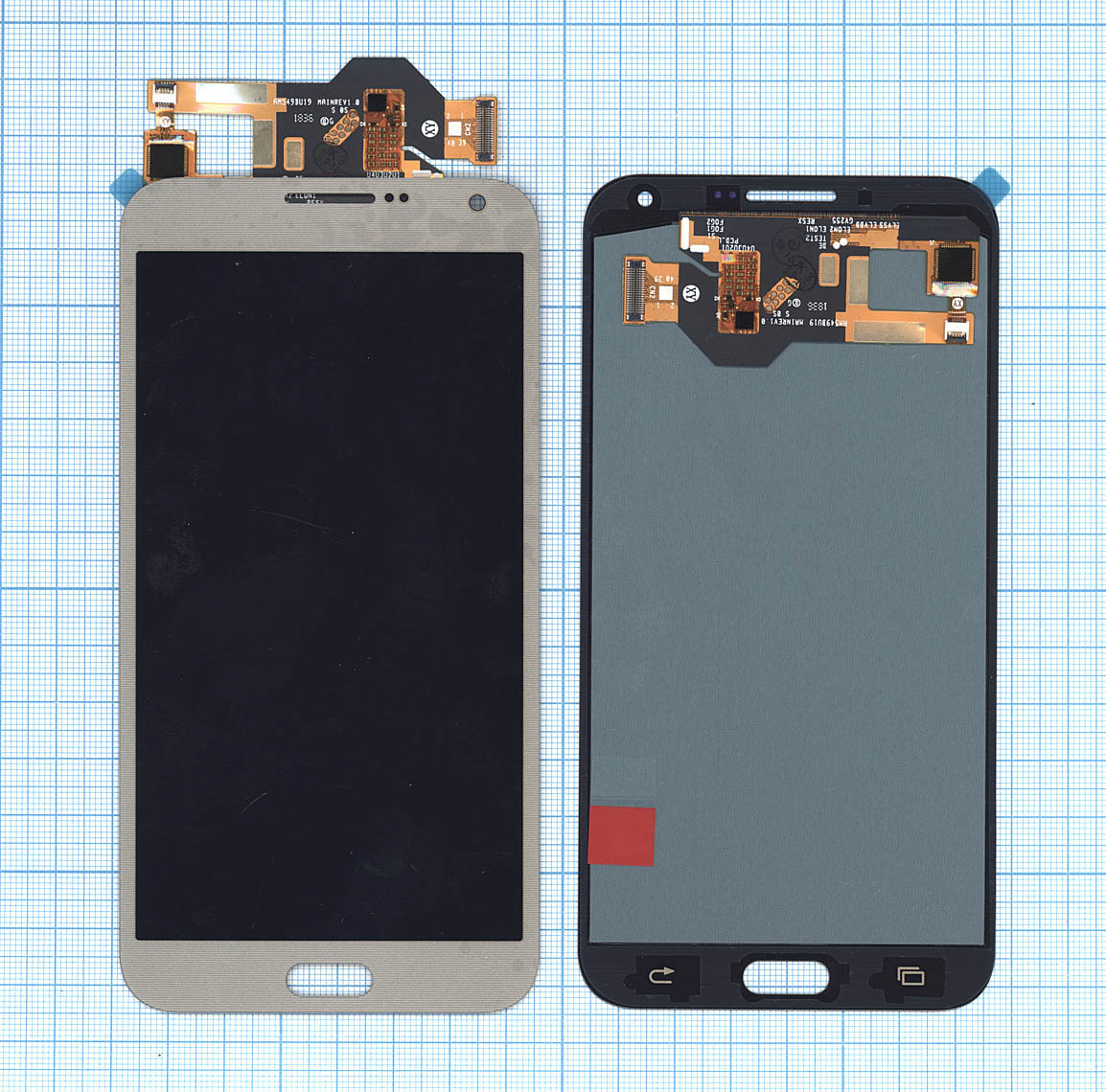 Дисплей для Samsung Galaxy E7 SM-E700 OLED золотой