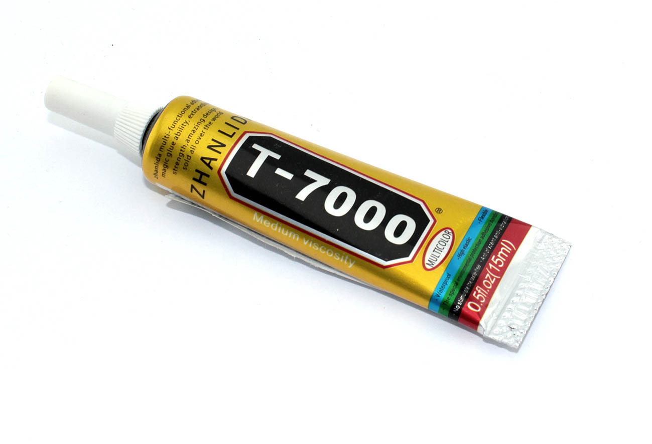 Клей Zhanlida T-7000 черный 15мл уценка