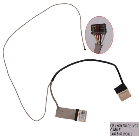 Шлейф матрицы для ноутбука Asus X751 X751L F751 40-pin без тачскрина