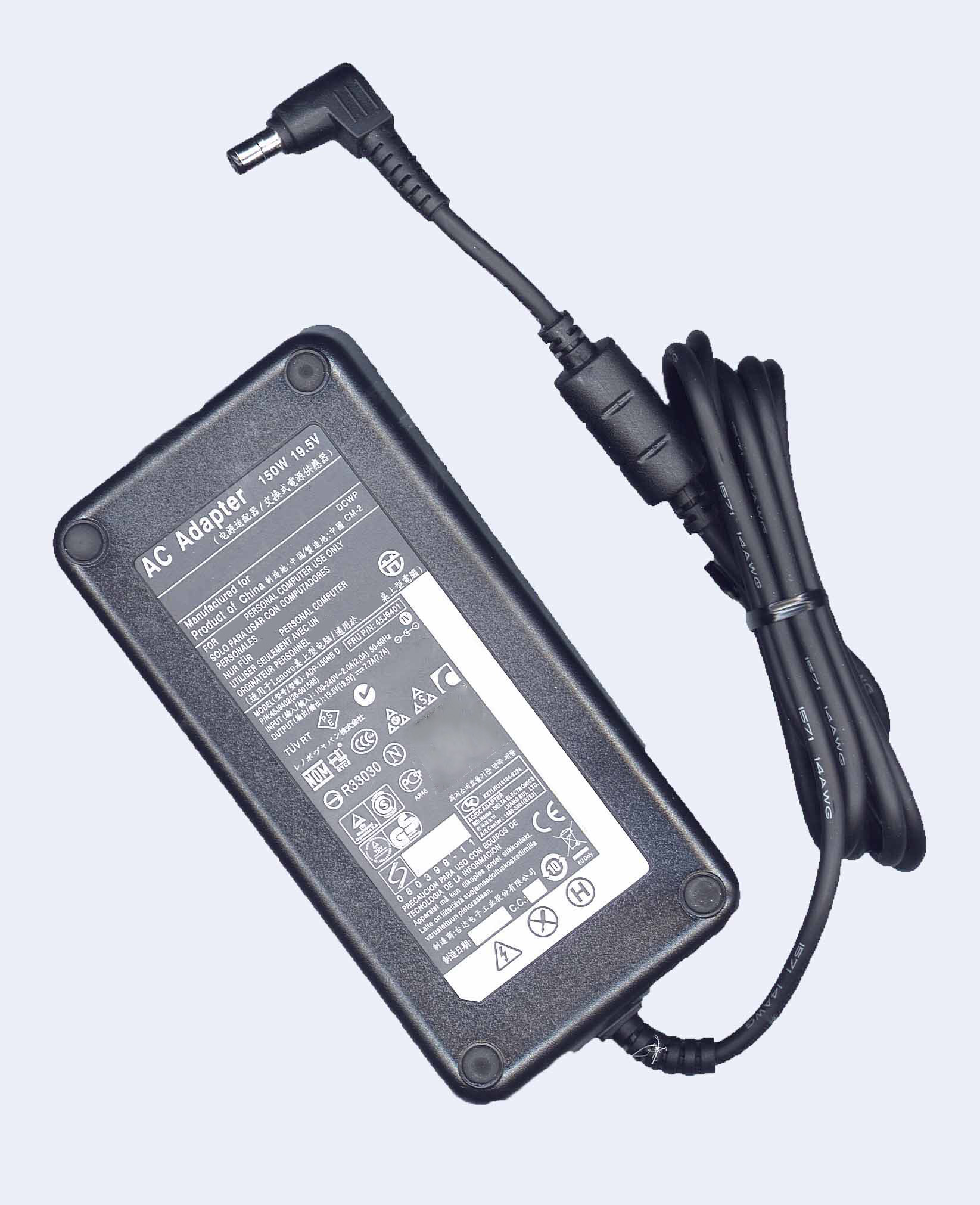 Блок питания (сетевой адаптер) для ноутбуков Lenovo 19.5V 7.7A 6.3х3.0mm 150W