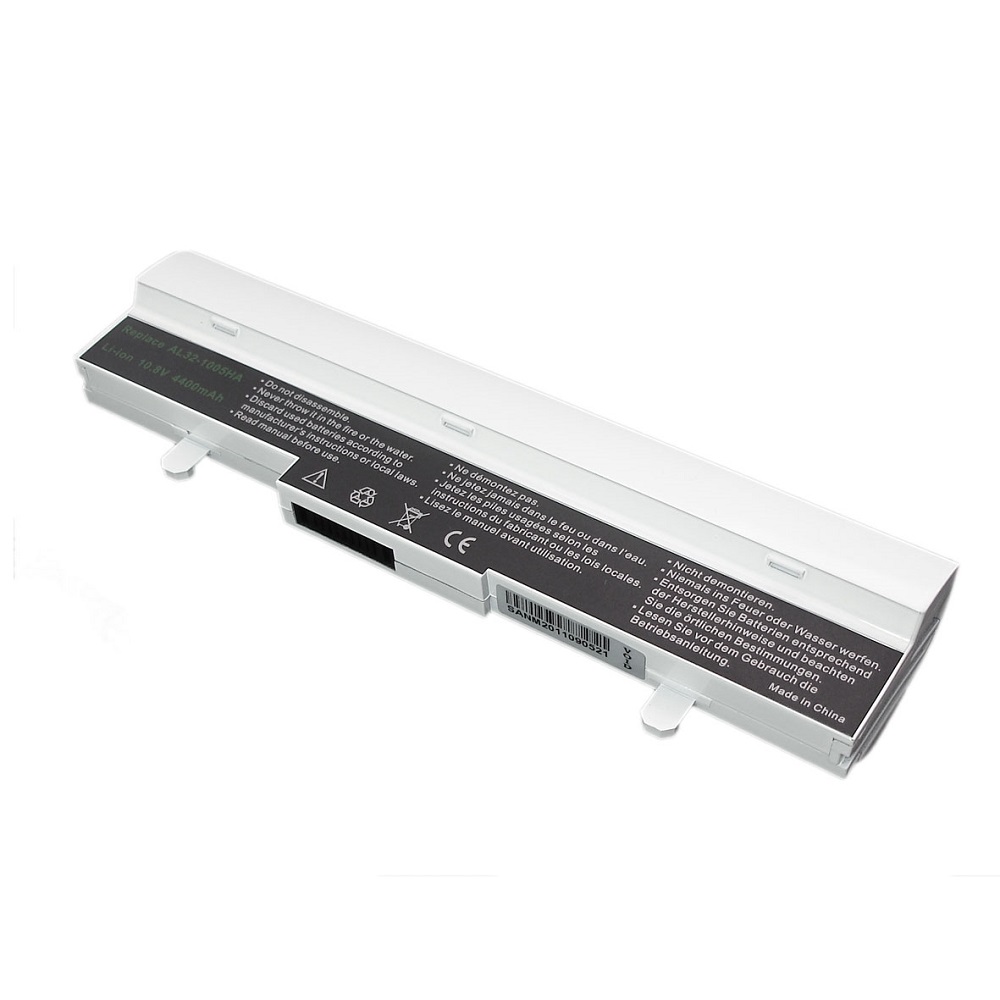 Аккумуляторная батарея для ноутбука Asus Eee PC 1001 1005 4400mAh белая