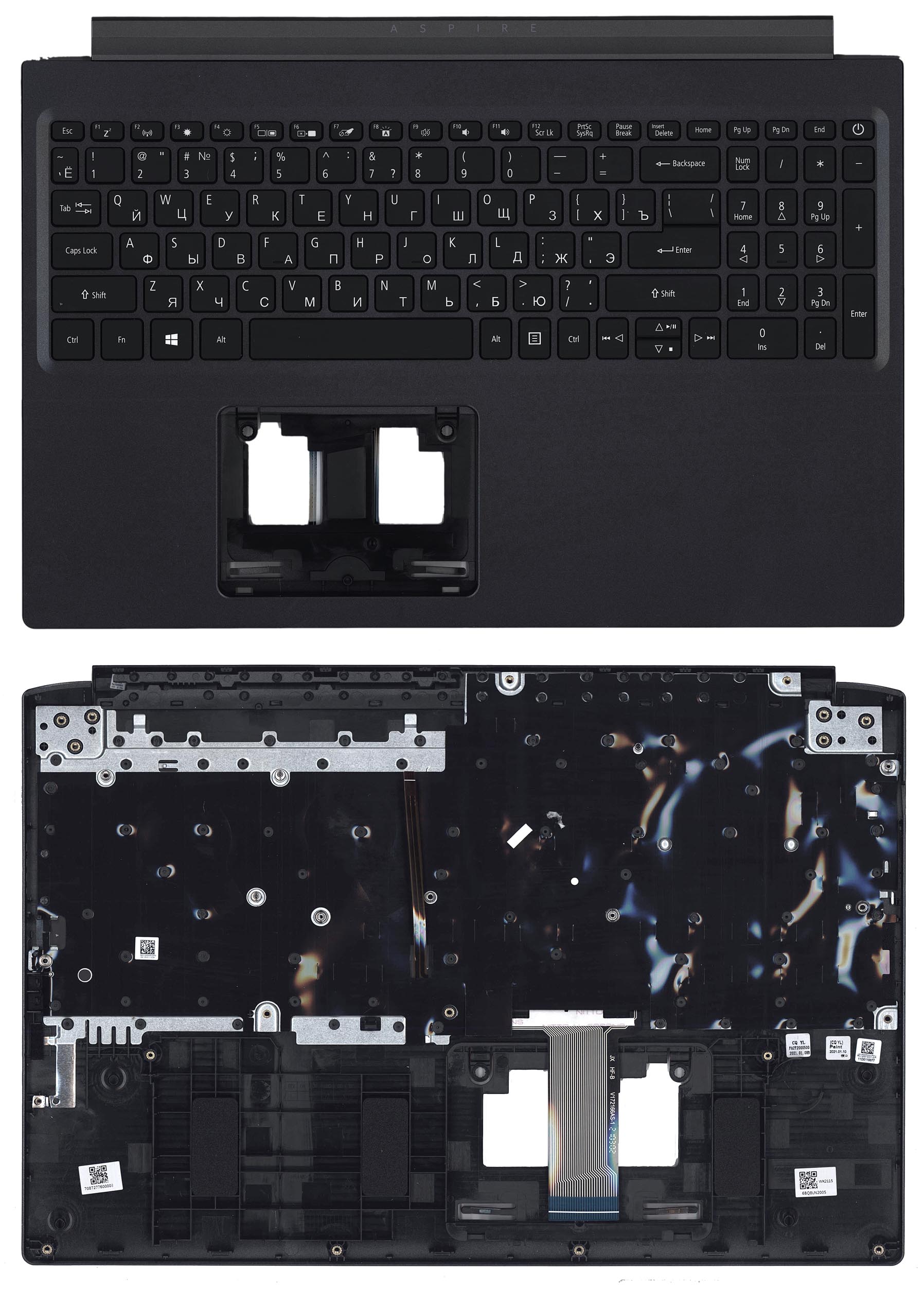 Топкейс для Acer Aspire 7 A715-41G черный