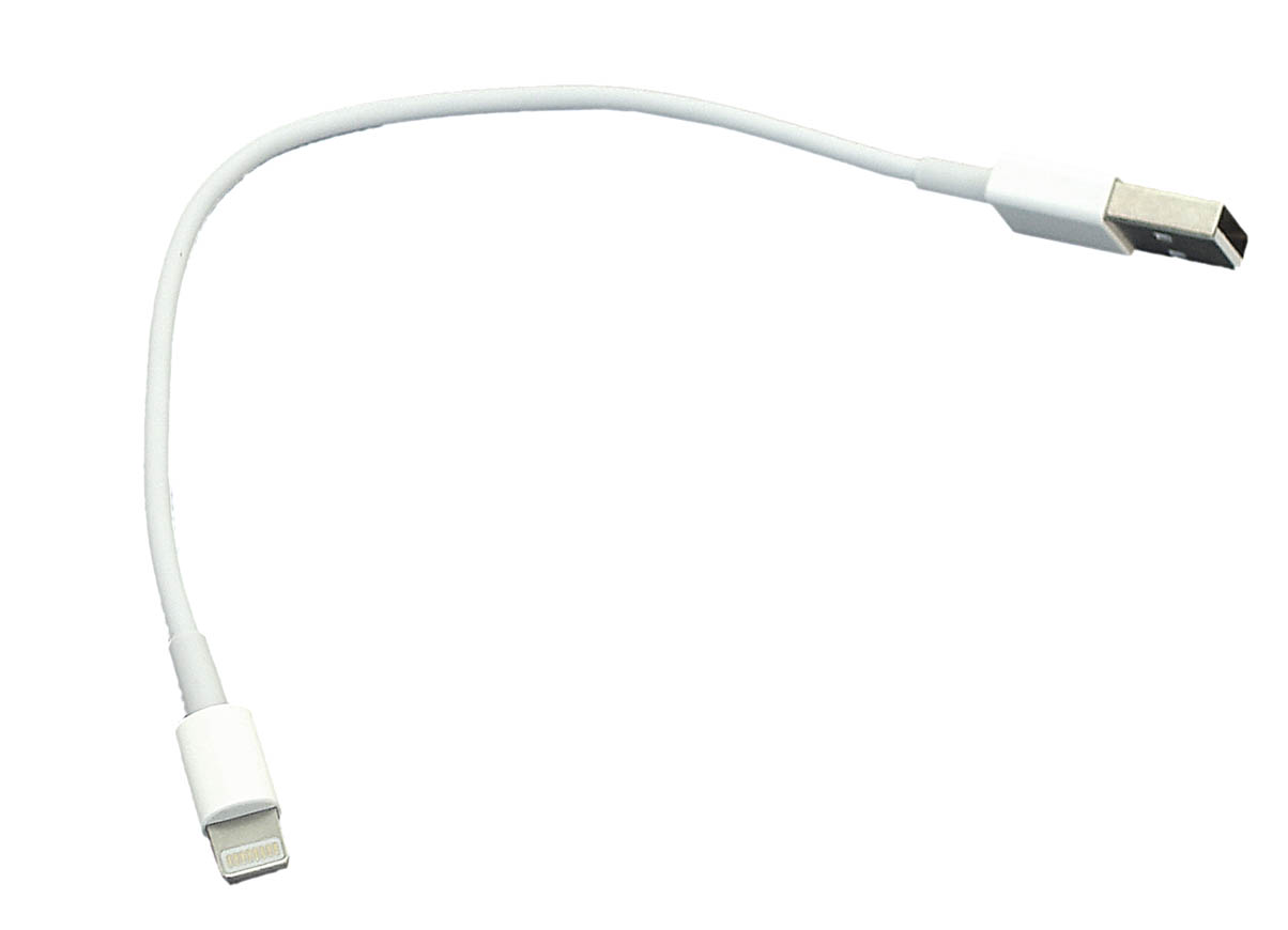 Кабель для зарядки Apple Lightning 8Pin (Короткий), 25cm. Белый