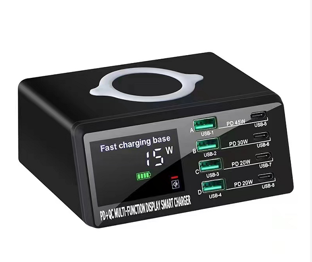 Зарядное устройство ICharge 8 Max WLX-X9D для 9-ти телефонов/ноутбуков с индикацией потребления
