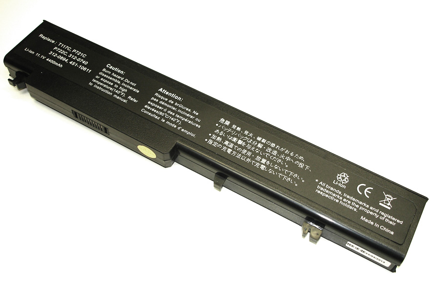 Аккумуляторная батарея для ноутбука Dell Vostro 1710 (T118C) 11.1V 4400mAh черный OEM