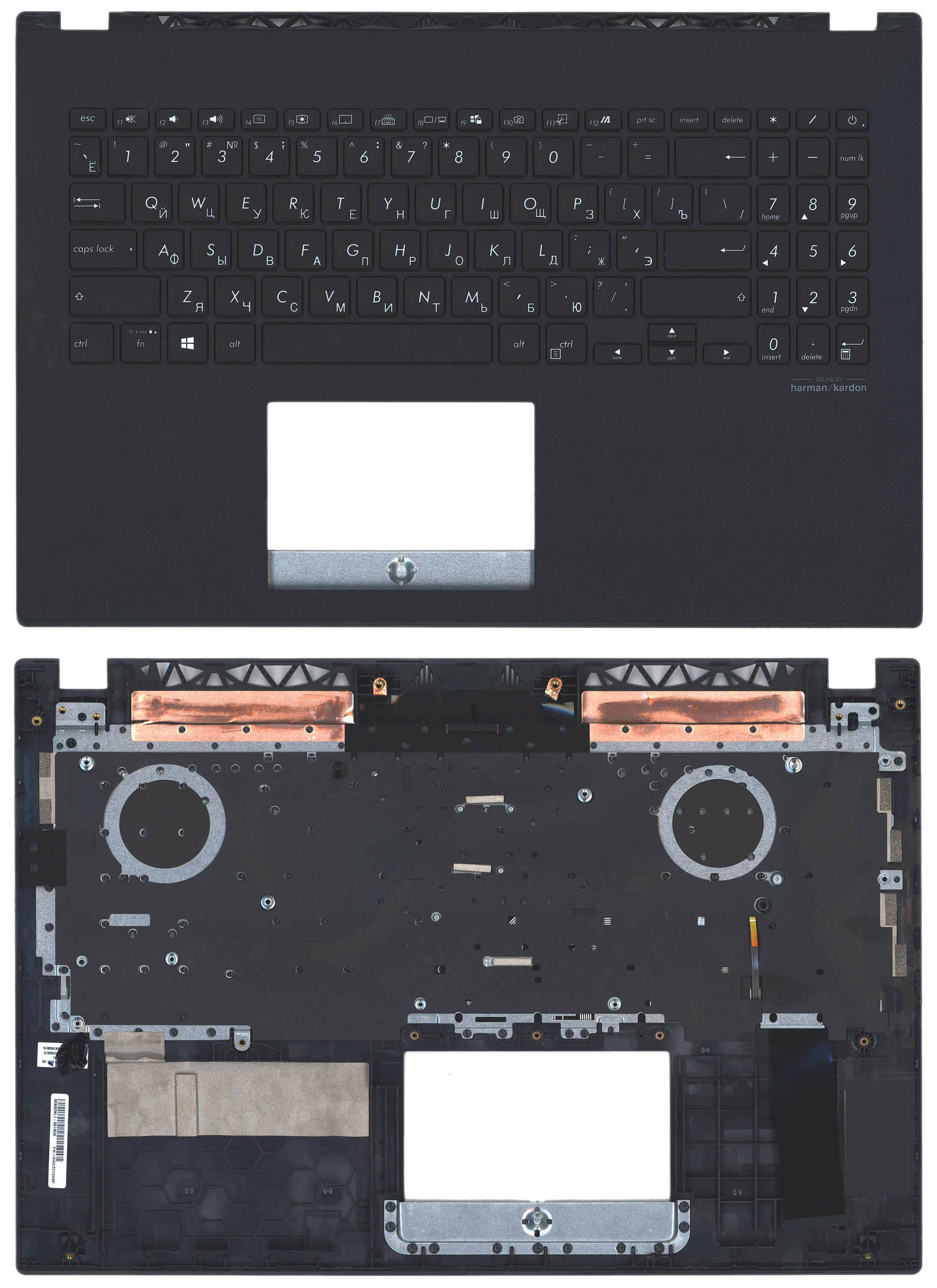Топкейс для Asus X571GT черный