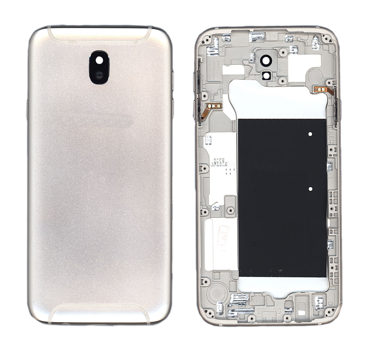 Задняя крышка для Samsung Galaxy J7 (2017) SM-J730F золотая