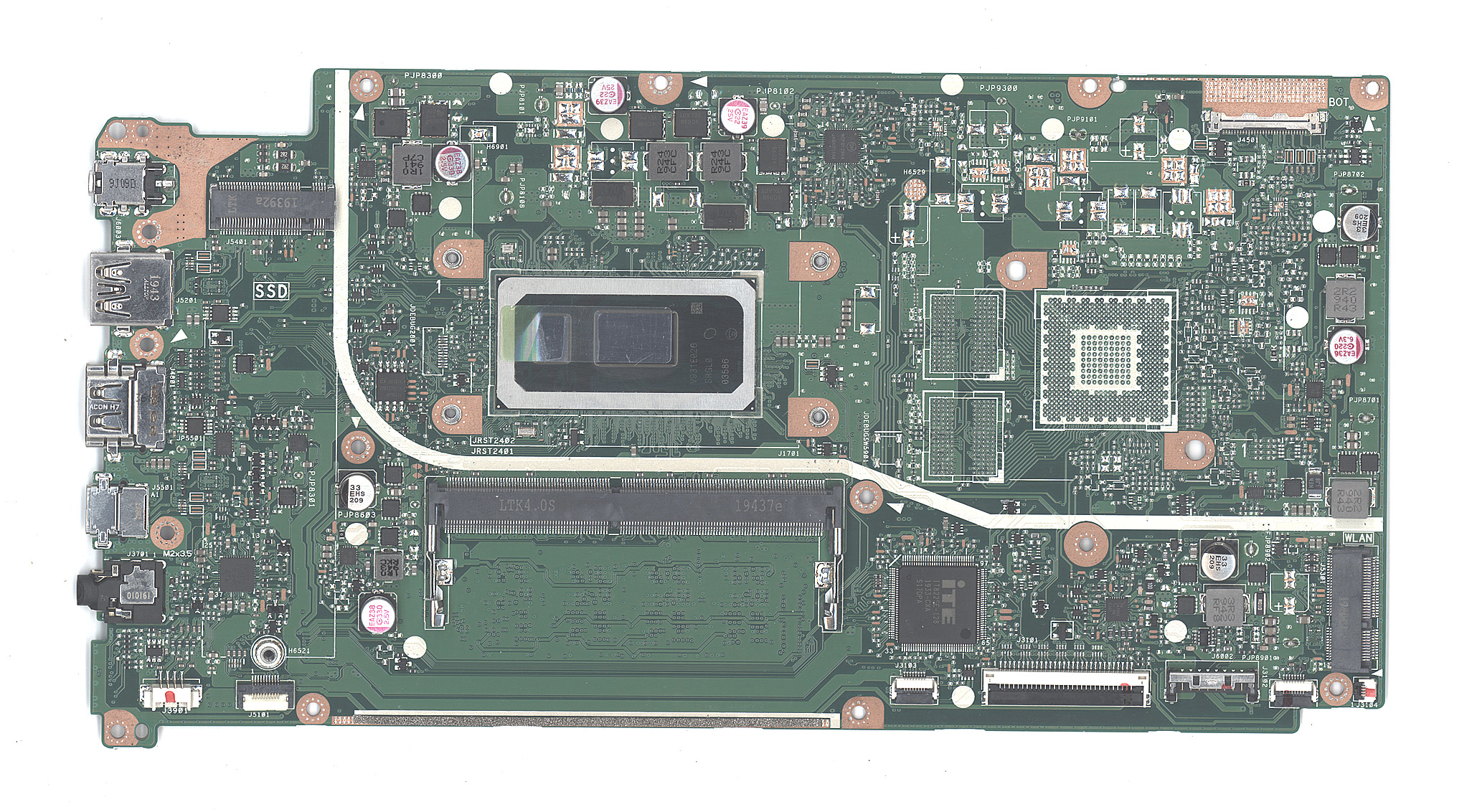 Материнская плата для Asus X512FA 4G/I3-10110U 90NB0KR0-R00110