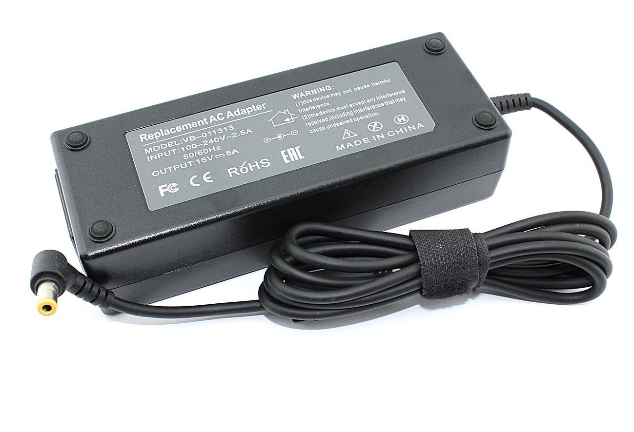 Блок питания (сетевой адаптер) для ноутбуков Toshiba 15V 8A 120W 6.3*3.0 OEM