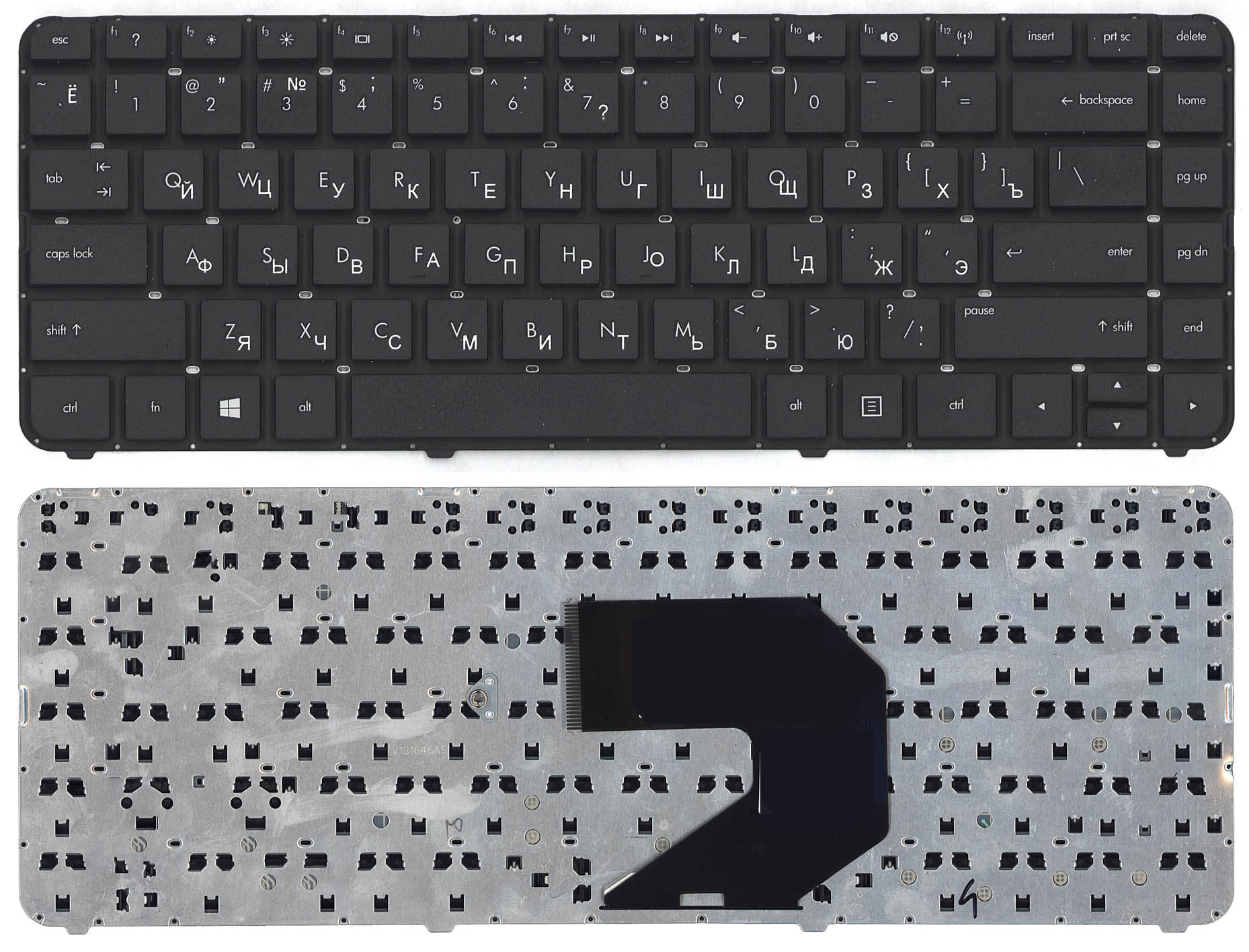 Клавиатура для ноутбука HP Pavilion G4-2000 черная без рамки