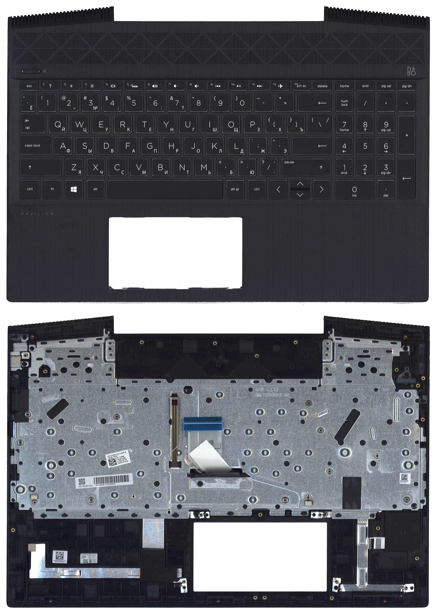 Топкейс для HP Pavilion Gaming 15-CX L21861-251 L20670-251