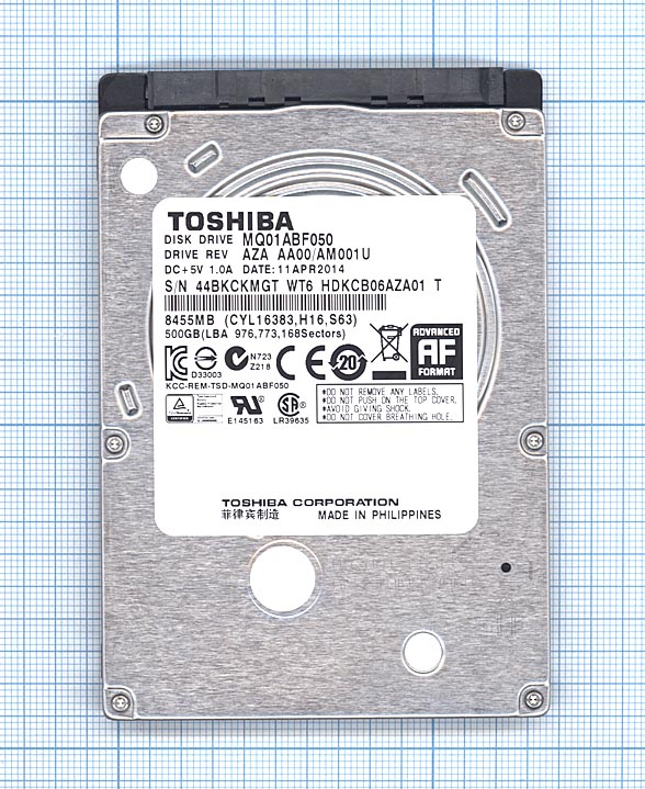 Жесткий диск для Toshiba 2.5" MQ01ABF050 500GB