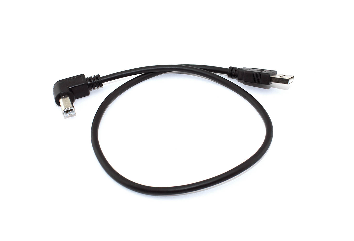 Кабель USB 2.0 на USB-B угол вправо 0,5 м