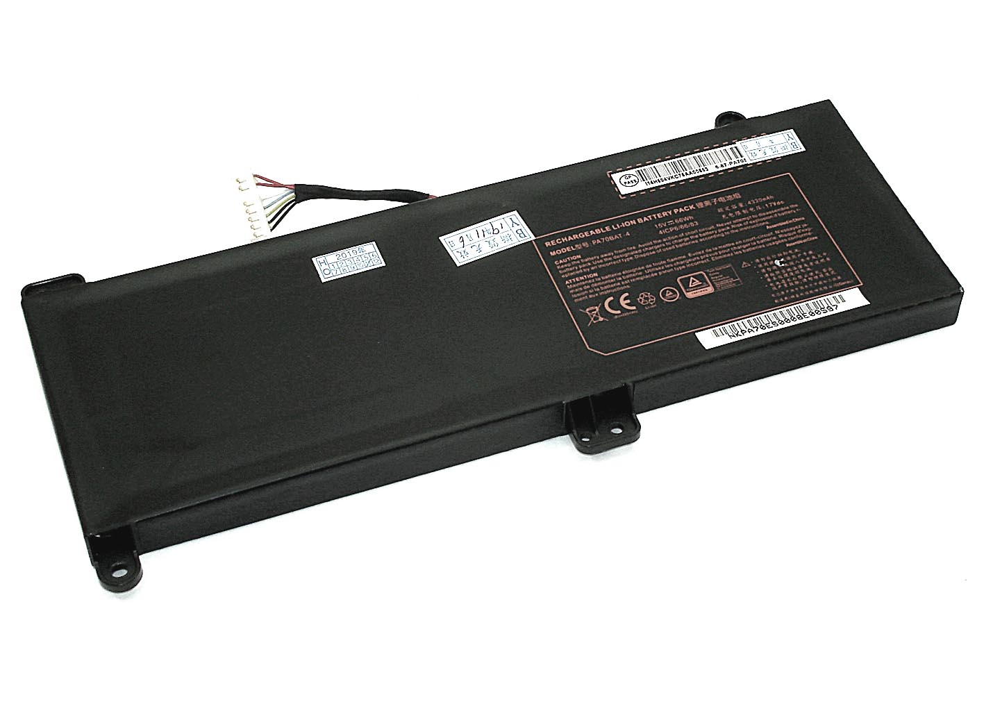 Аккумуляторная батарея для ноутбука Clevo PA70HP6-G (PA70BAT-4) 15V 4320mAh