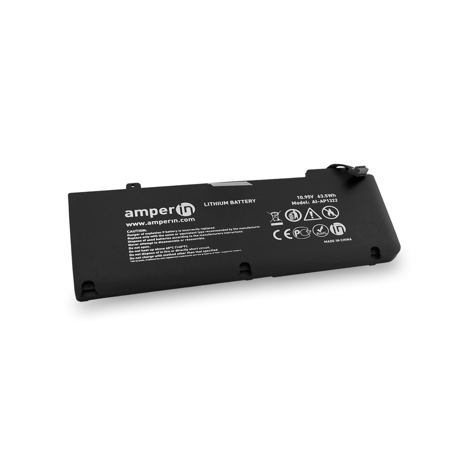 Аккумуляторная батарея Amperin для ноутбука Apple MacBook Pro 13" Series 10.95V 63.5Wh AI-AP1322