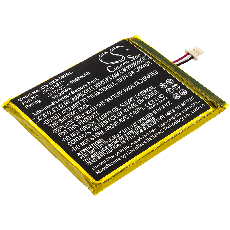 Аккумулятор CS-UEA500BL для Urovo i6310 3.8V 3650mAh