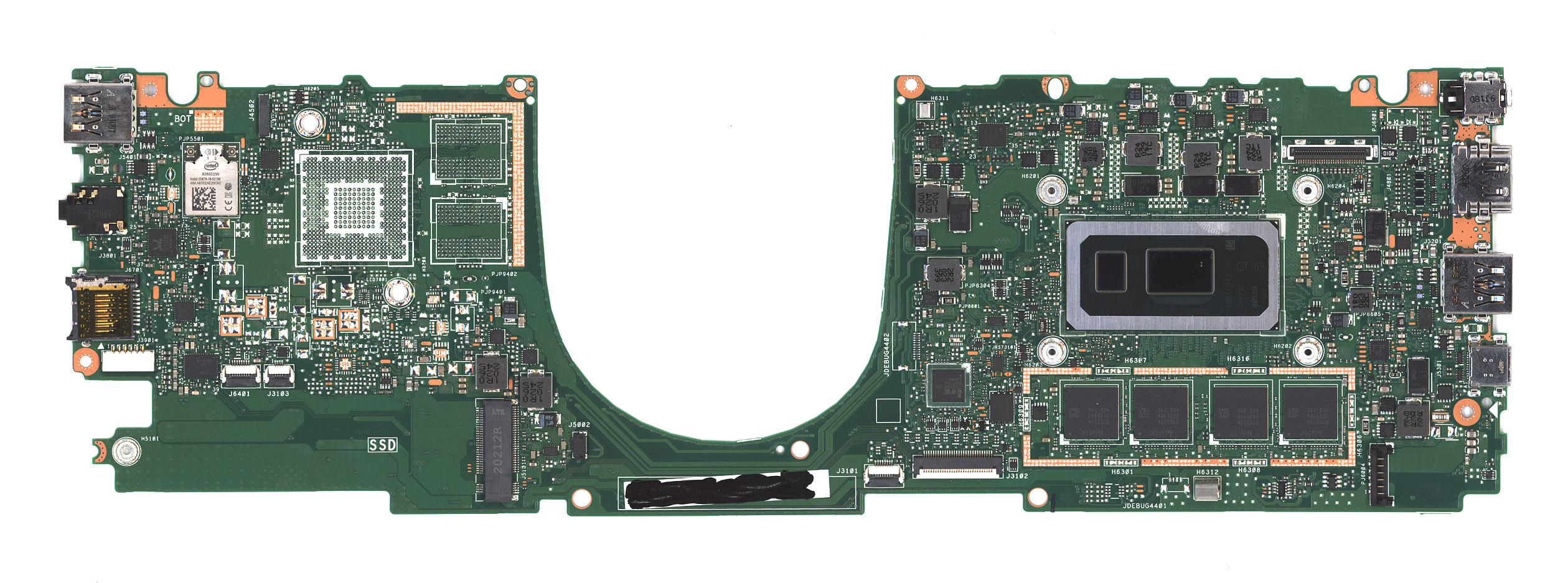Материнская плата для Asus UX331FA 8G/I7-8565U 90NB0NU0-R00020