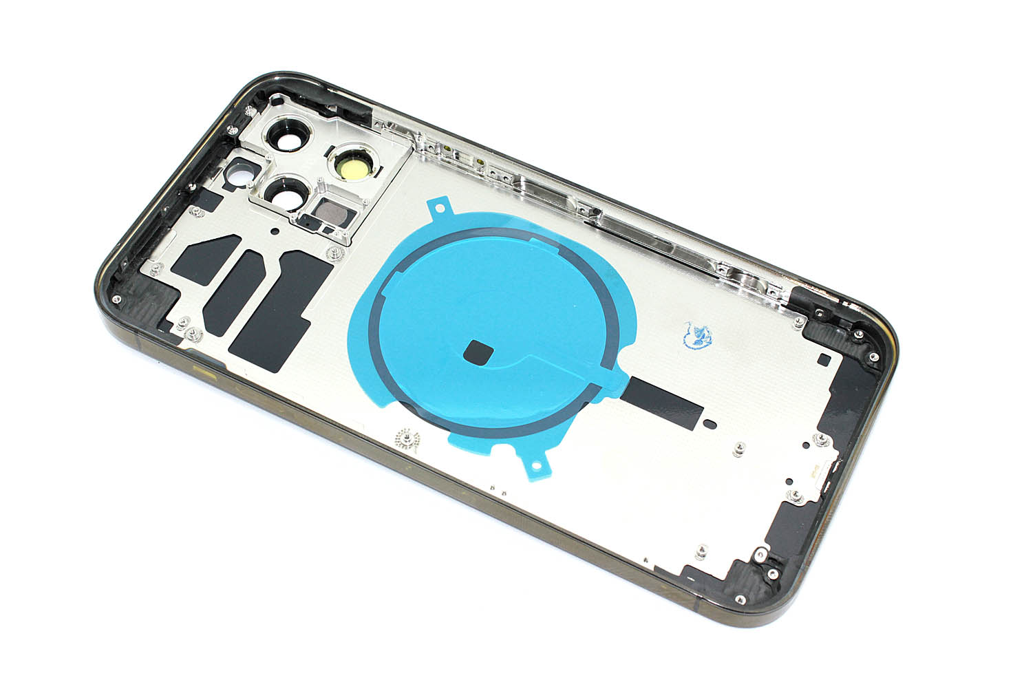 Задняя крышка (корпус) в сборе с рамкой для Apple iPhone 12 Pro Max черная