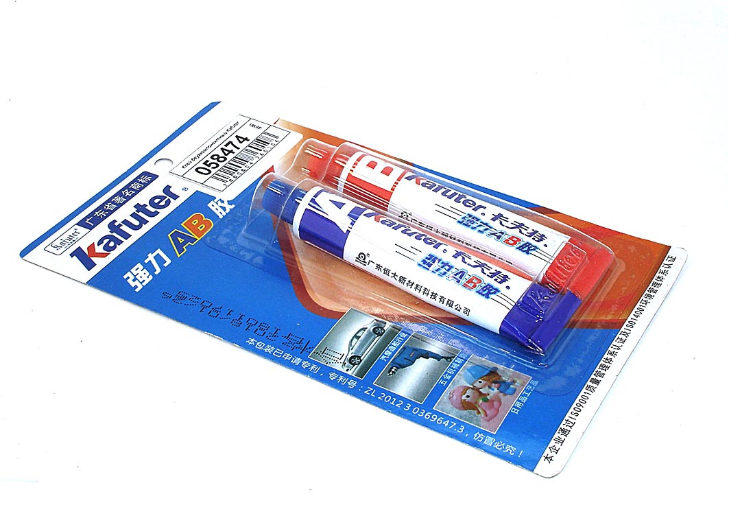 Клей двухкомпонентный (жидкая сварка) Kafuter K-8818 белый 16 грамм 10 шт