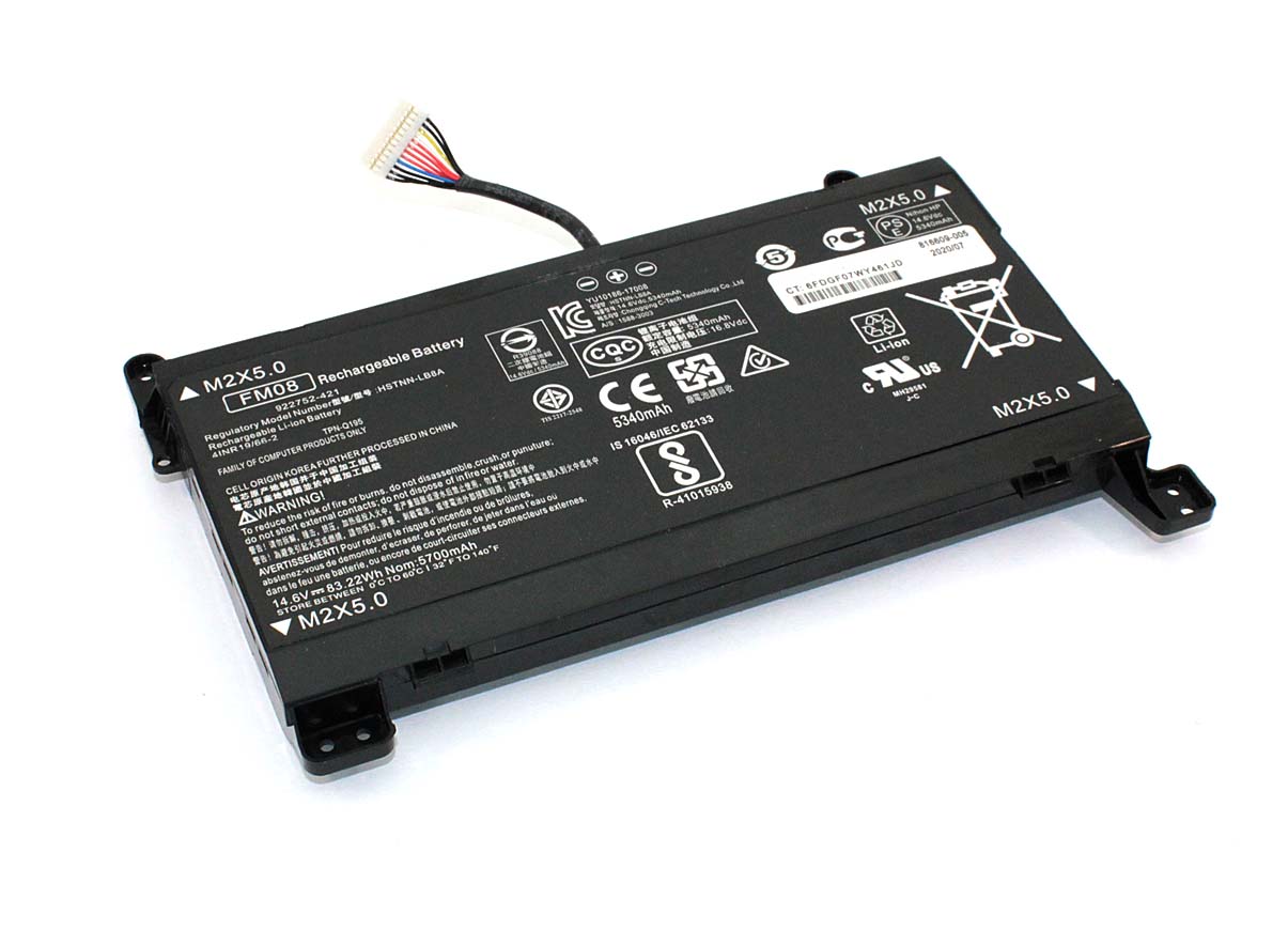 Аккумуляторная батарея для ноутбука HP 17-AN (FM08) 12Pin 14.4V 5700mAh